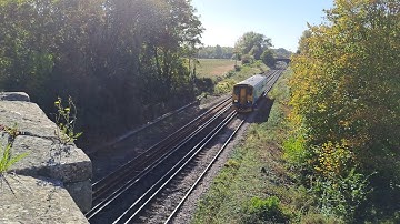 Trains At Mill Lane Bridge, Bedhampton, 06-10-2025