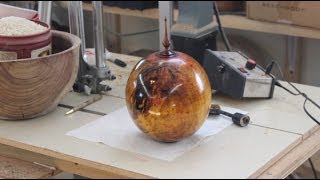 Measuring the Volume of a Burial Urn: woodturning