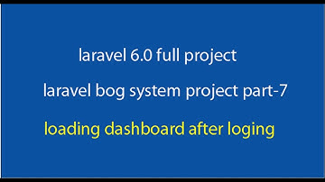 laravel 6 0 blog system full project part 7