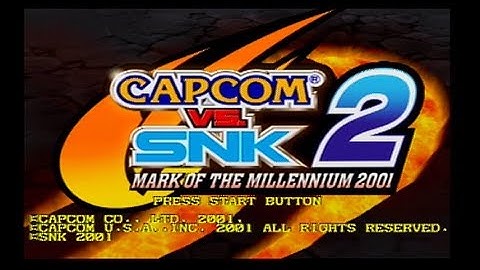 CAPCOM VS. SNK 2 - Mark of the Millennium 2001 - Opening Intro
