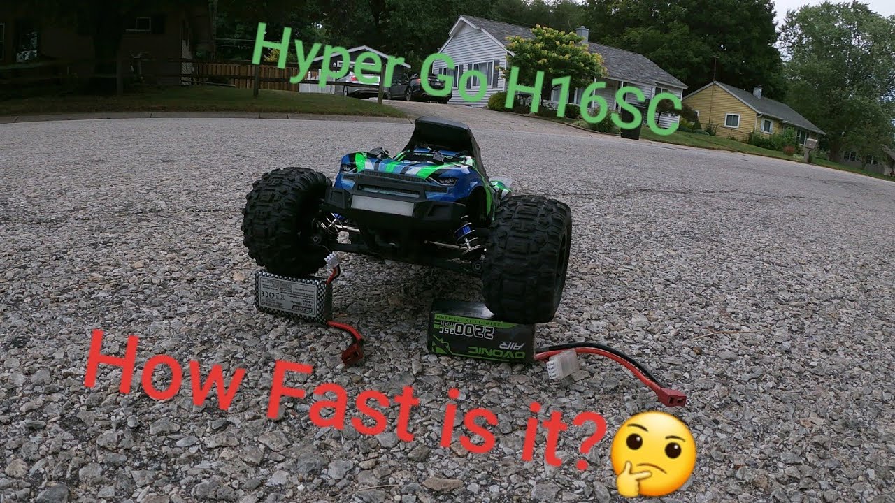 MJX R/C Hyper Go H16SC - How Fast is it?🤔(2s-3s Lipo)