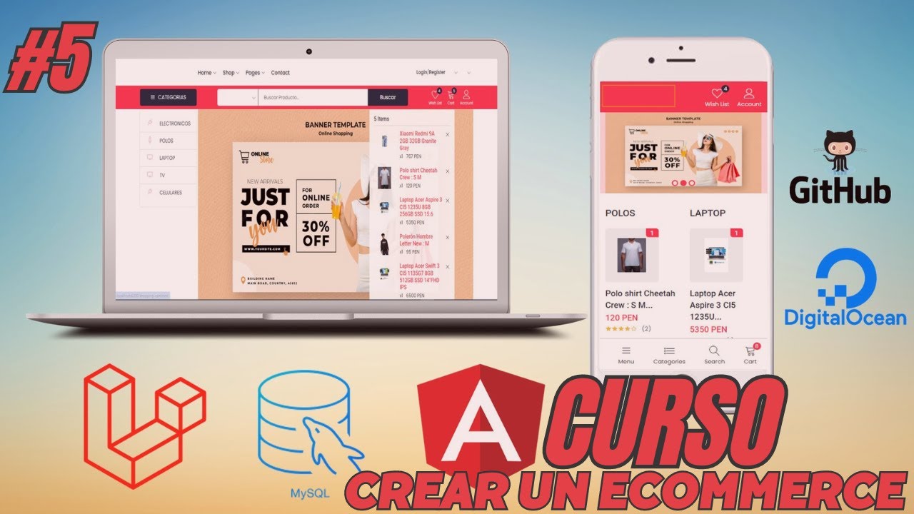 Curso ecommerce FULLSTACK con LARAVEL Y ANGULAR #05 - YouTube