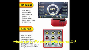 Wince Car Radio with cd player and mirror link