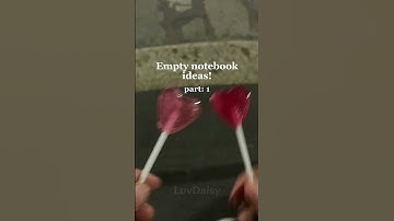 empty notebook ideas pt 1 #shorts
