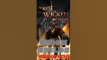 Negan and Lucille - Quick Builds in No Rest for the Wicked #gaming #norestforthewicked #nrftw