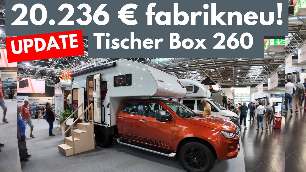 VOLKS-WOHNMOBIL 20.236 € Pickup Camping Deluxe zum Selbstausbau Tischer Box 260 Heckgarage