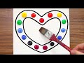 Simple Acrylic Painting Night Sky in Rainbow Hearts｜Step by Step #700｜Satisfying Art ASMR