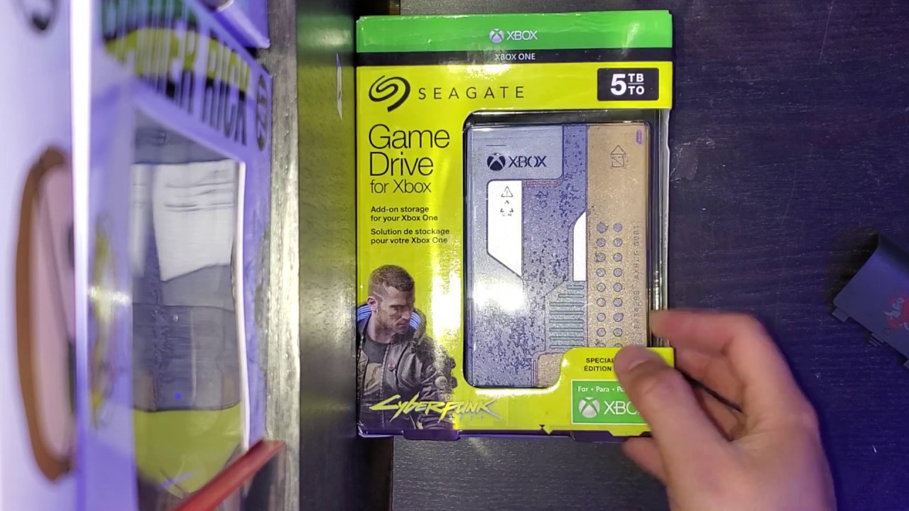 Cyberpunk 2077 Seagate 5tb Hard Drive Unboxing Youtube