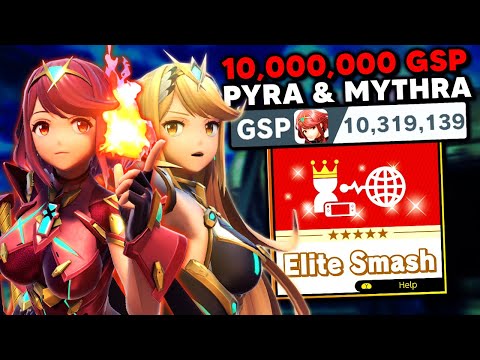 This is what a 10,000,000 GSP Pyra & Mythra looks like in Elite Smash