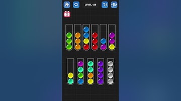 Ball Sort Puzzle by Guru Game: Levels 126, 127, 128, 129, 130