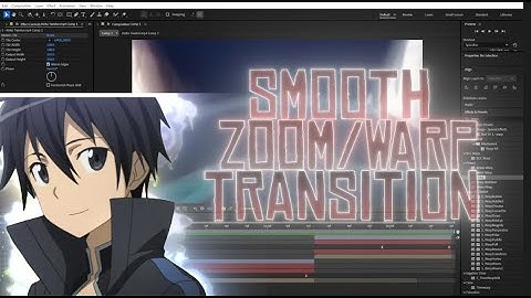 Smooth zoom/warp transition tutorial (After effects 2025)