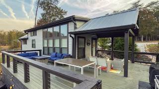 Absolutely Stunning LillyPad Escape Lakefront Tiny Home with Large Deck | Tiny House Big Living