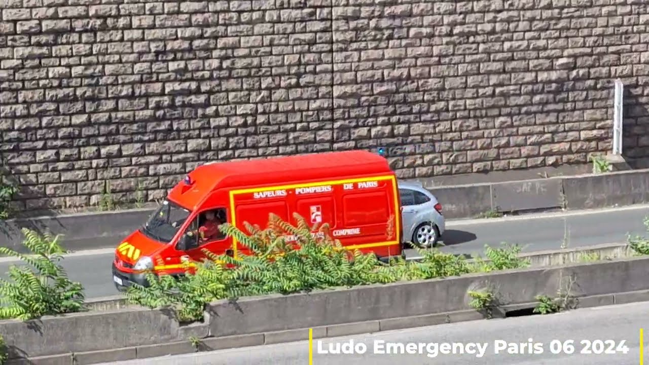Convoi Banque de France Pompiers Samu Police Gendarmerie ....en Urgence sur le périphérique 07 2024