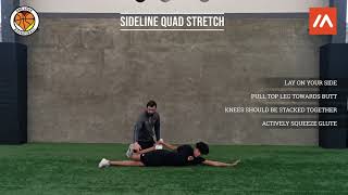 Sideline Quad Stretch