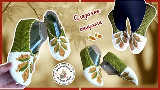 картинка: Следки спицами 