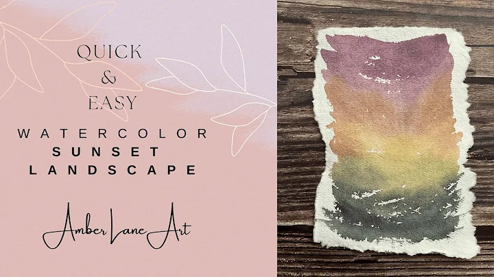 Quick and Loose Watercolor Sunset
