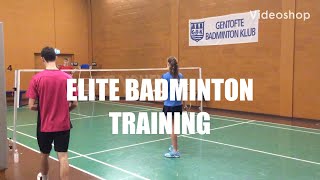 Elite badminton training video clip from GBK in Denmark - pro and amateur players screenshot 2