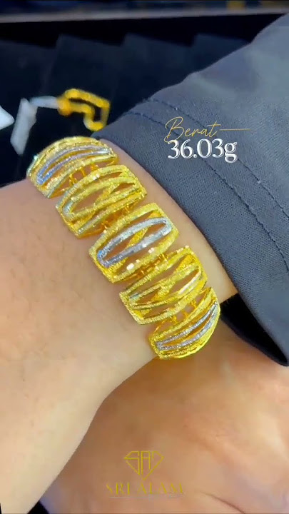 💎 Rantai Tangan Exclusive Nabila Razali – Gabungan Gold & Chrome yang Mewah! 💎