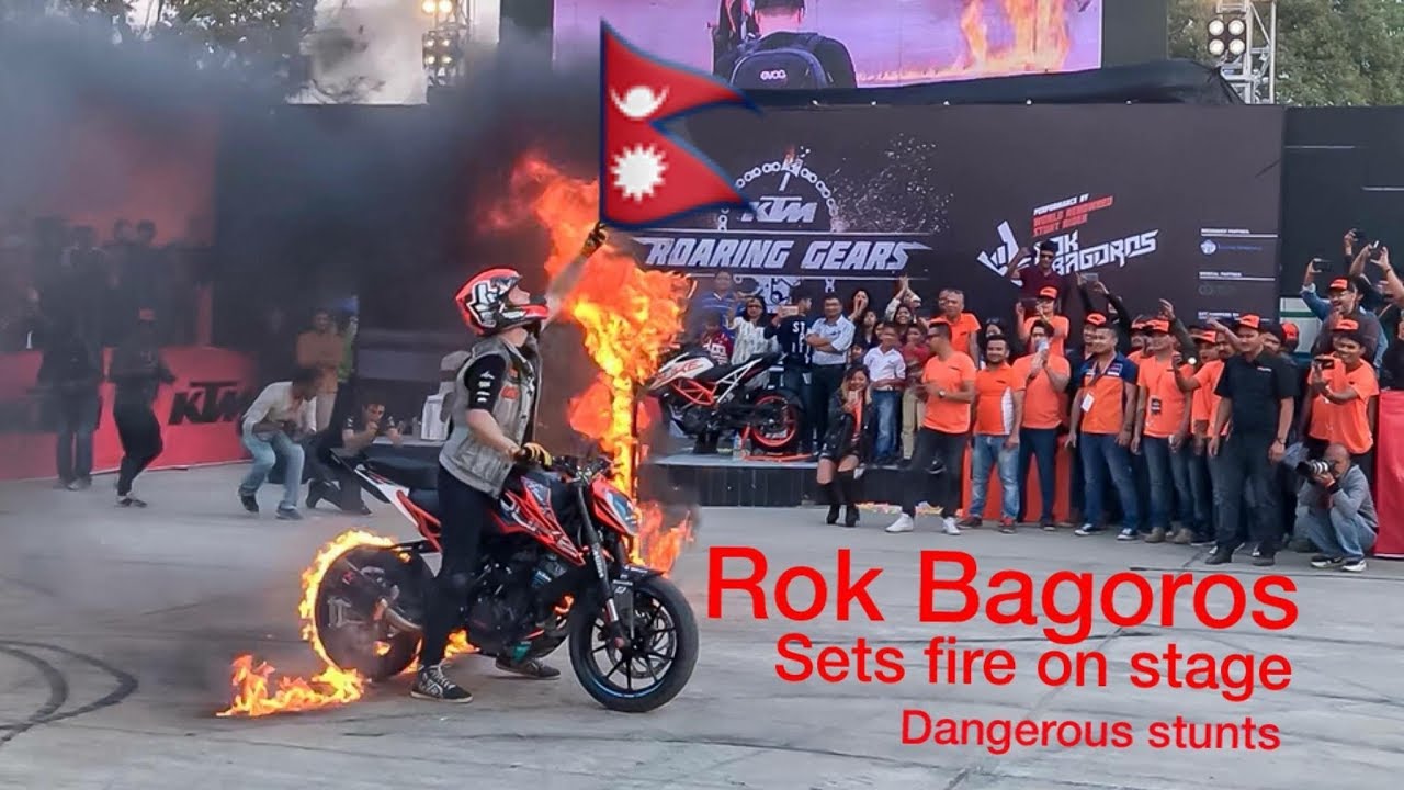 Rok Bagoros stunts in Nepal || The KTM Bike vlog || viral stunts