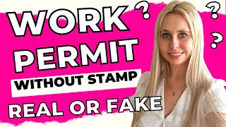 NO STAMP on work permit ? Electronic work permit in Poland  Fake or Real ? |Migrate To Europe