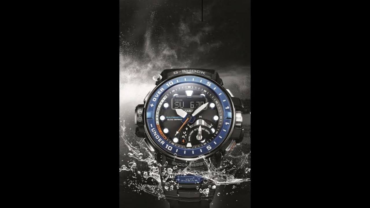 G-Shock black GWN-Q1000-1A \u0026 white GWN-Q1000-7A