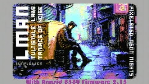C64 - Music Pixelated Neon Nights by MultiStyle Labs ! (02/06/2023) with Armsid 8580 Firmware 2.15