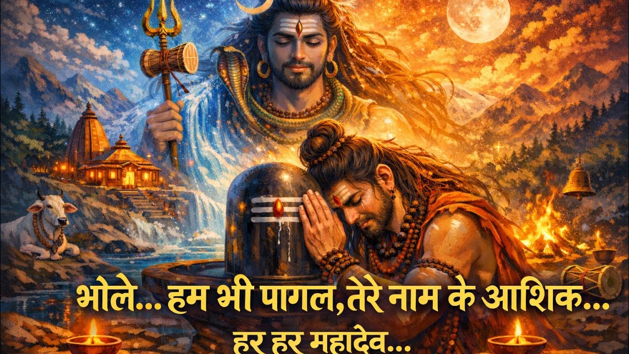 मुख्य शीर्षक: भोले... हम भी पागल तेरे नाम के आशिक | महादेव भक्ति भजन 2026