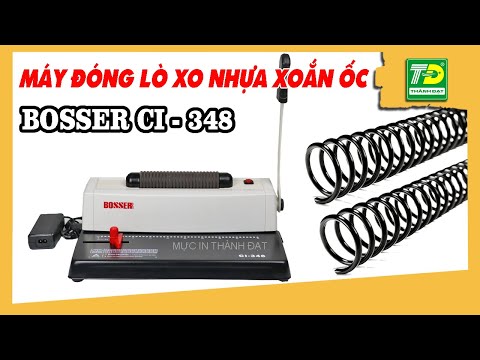 Video ❤️[HDSD] Máy đóng sách lò xo xoắn ốc BOSSER CI-348❤️ - youtube