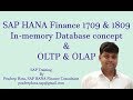 SAP S4 HANA Finance 1709 Training | SAP S/4HANA 1809 | SAP OLTP OLAP | SAP Simple finance training