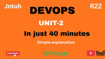 Devops unit2 | in just 40 minutes| 100%pass| must watch