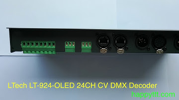 LTech LT-924-OLED 24CH CV DMX Decoder - happyttt.com