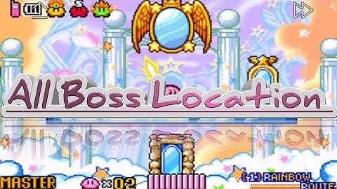 Kirby & the Amazing Mirror:All Boss Location
