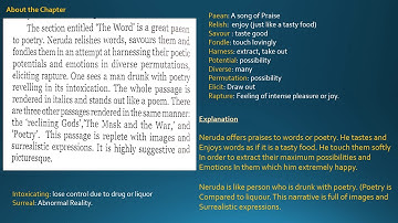 "The Words" Pablo Neruda Part 1