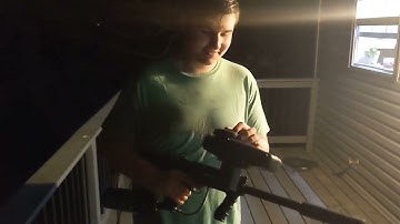 2023 Reed tries his newly installed Tippmann Cyclone feed on his 98 Custom Paintball Gun
