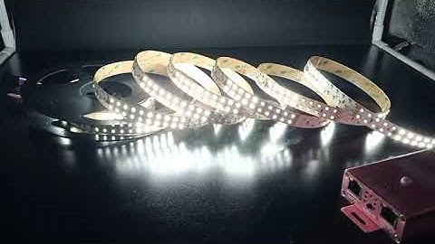 Dynamic Double Row DMX512 White LED Strip, Tuya APP DMX Lighting Control - superlightingled