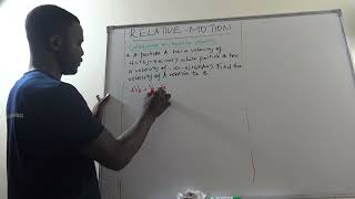 Calculating Relative velocity example 2.
