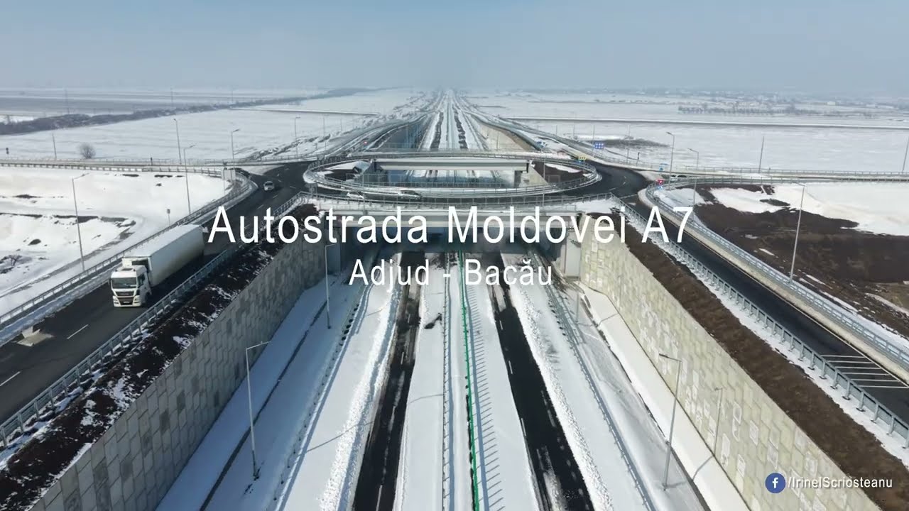 Autostrada Moldovei A7 Adjud-Bacău: Lucrări pe timp de iarnă