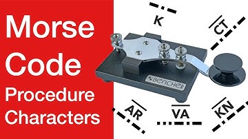 Morse code procedure characters; learn them by listening