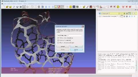 MeshLab　Voronoi（ボロノイ）加工