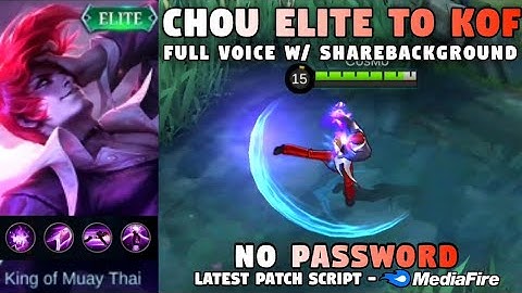New Chou Elite To Lori Yagami Script No Password[Chou Kof] | MOBILE LEGENDS