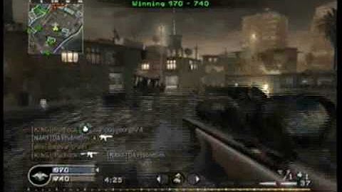 CoD:4:360 Drag Scope Game Winning Kill (M40a3)Regular Scope