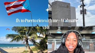 FLY TO PUERTO RICO WITH ME | JETBLUE REVIEW| WALMART TRIP - Black girls travel