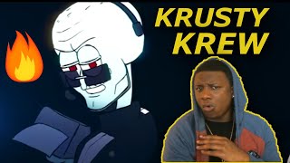 MR KRABS SPITTIN!!! KRUSTY KREW ANTHEM MUSIC VIDEO REACTION