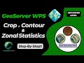 WPS Raster Analysis: CropCoverage, Contour, and ZonalStatistics Analysis in GeoServer!