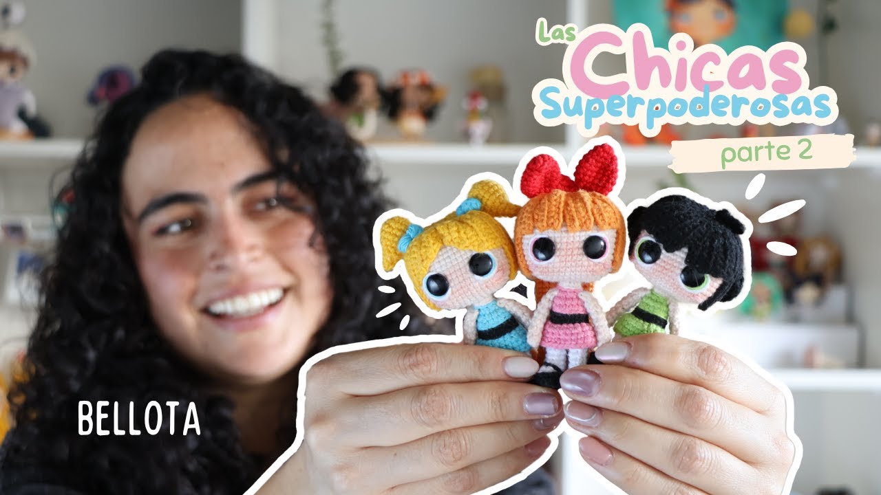 Las Chicas Superpoderosas Amigurumi a Crochet | Parte 2: Bellota (mini funko)