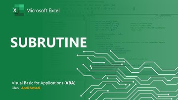 Materi VBA Dasar #14 : Subrutine / Procedure dalam VBA