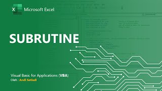 Materi VBA Dasar #14 : Subrutine / Procedure dalam VBA