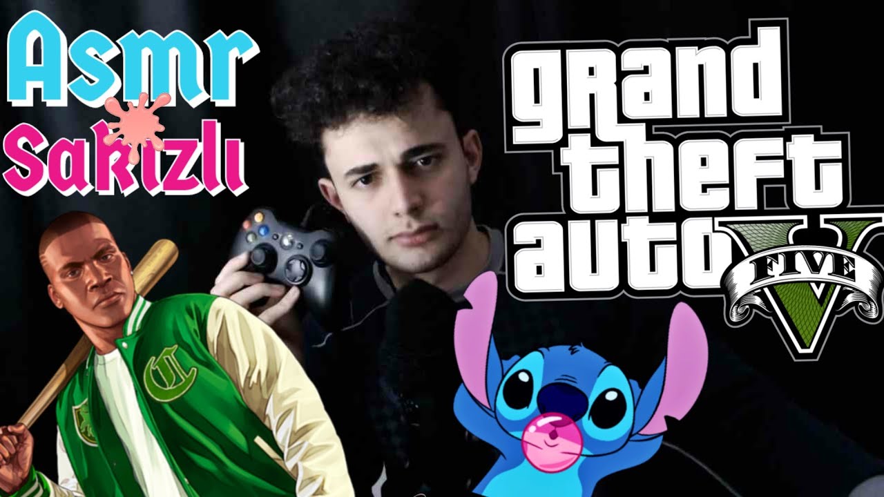 Sakızlı GTA 5 Oynuyoruz! ASMR Türkçe | Rahatlatıcı ASMR | Türkçe ASMR | Oyun ASMR | Sakız ASMR