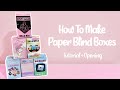 How to make a paper blind box  free printable  easy tutorial  paper diy  applefrog