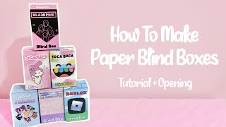 HOW TO MAKE A PAPER BLIND BOX! | free printable | *easy tutorial* | paper diy | applefrog